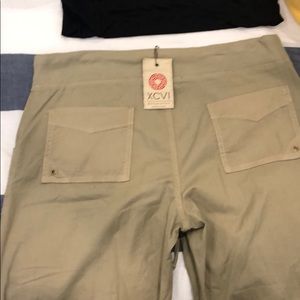 XCVI Pants - Khaki cargo type pants XCVI Pants - Khaki cargo type pants